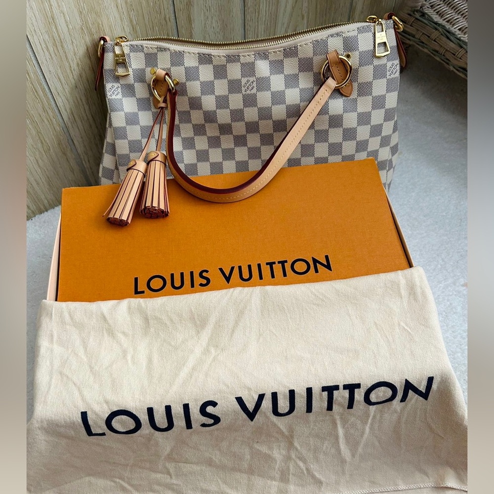 Authentic Louis Vuitton Damier Azur Limington 2
Way Bag